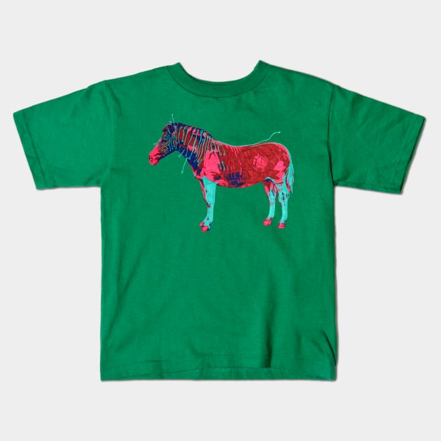 Electric Quagga Kids T-Shirt by RaLiz